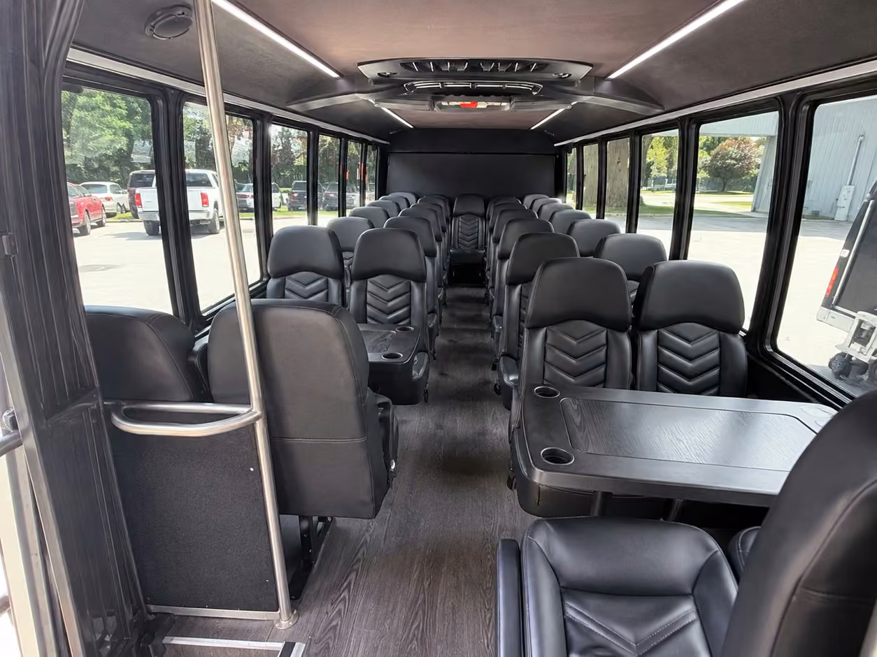15 35 passenger minibus inside
