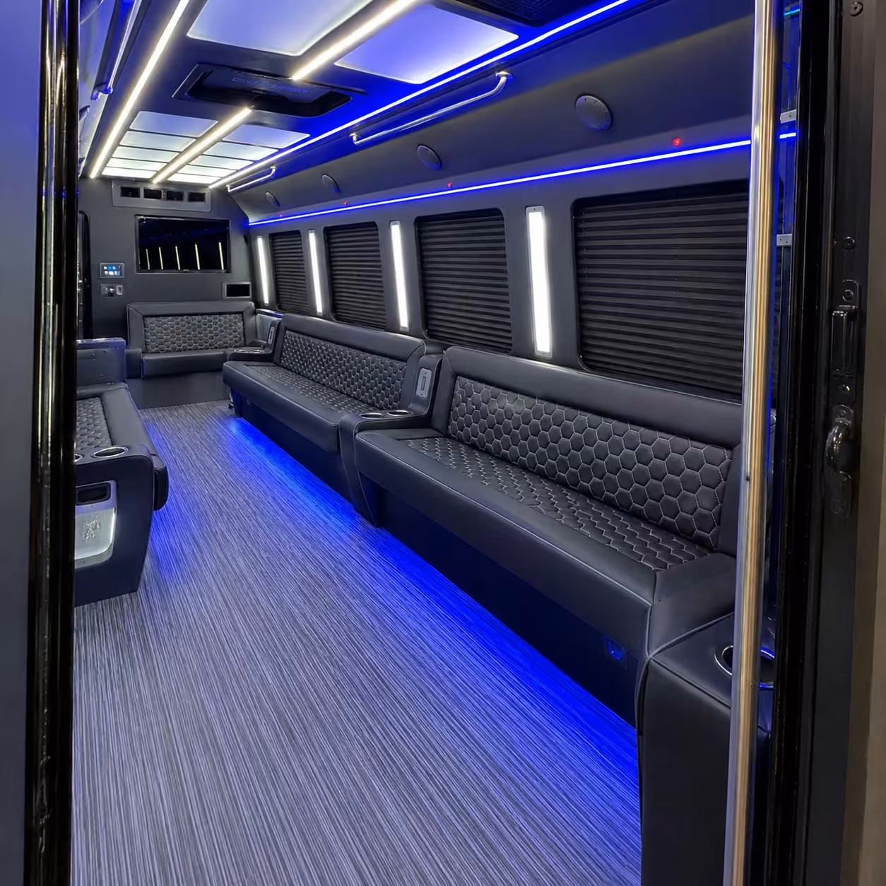 30 passenger party bus interior
