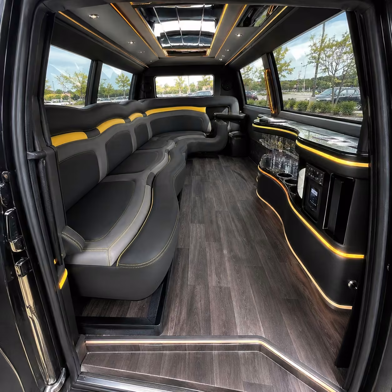 hummer limo interior