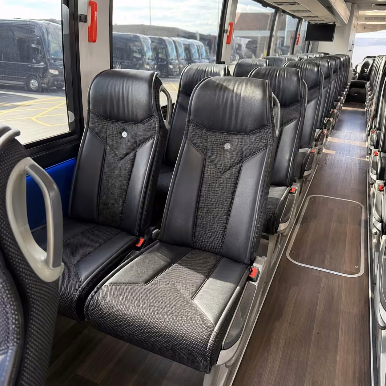 tampa charter bus interior